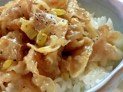 がっつり☆ネギ塩豚カルビ丼